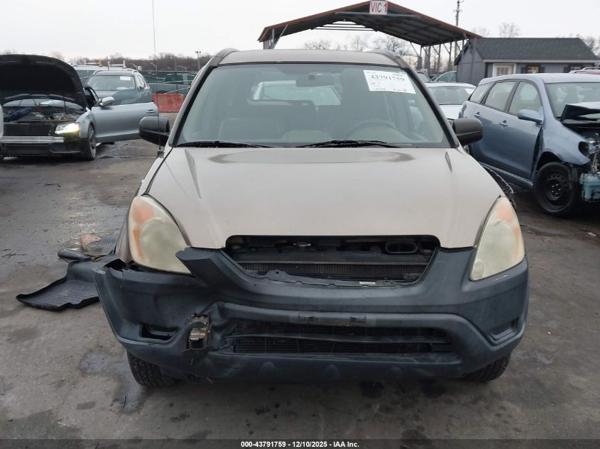 2004 Honda Cr-V Lx VIN: SHSRD78424U239285 Lot: 43791759