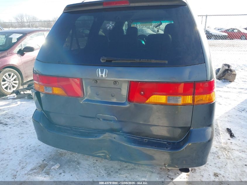 2004 Honda Odyssey Ex-L VIN: 5FNRL18944B093717 Lot: 43791800