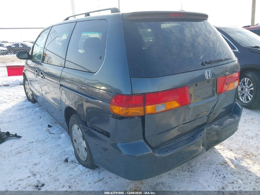 2004 Honda Odyssey Ex-L VIN: 5FNRL18944B093717 Lot: 43791800