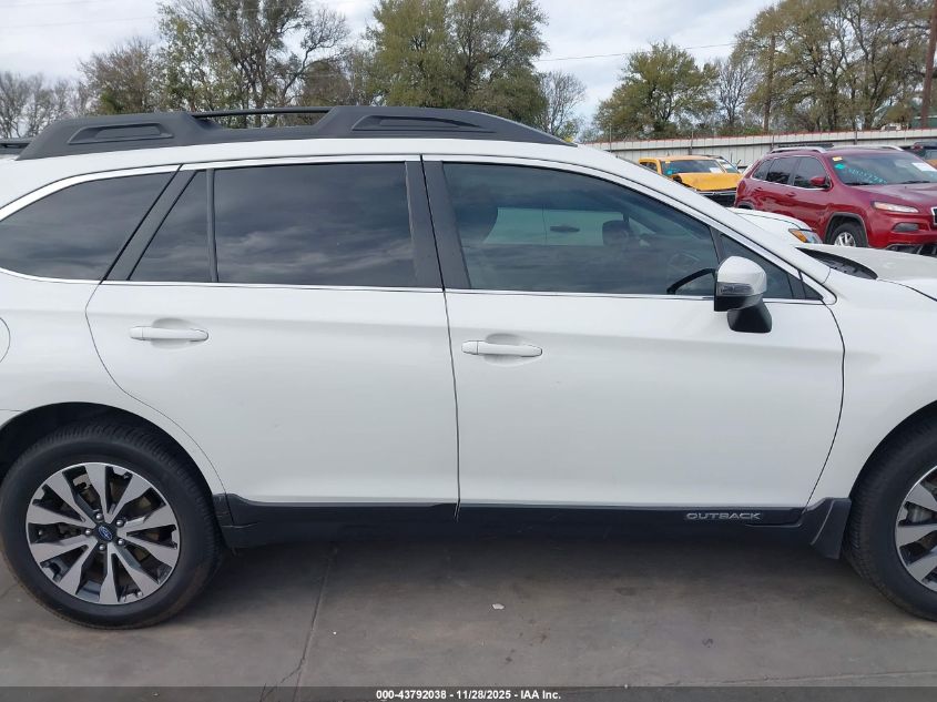 2016 Subaru Outback 2.5I Limited VIN: 4S4BSBNC3G3243467 Lot: 43792038