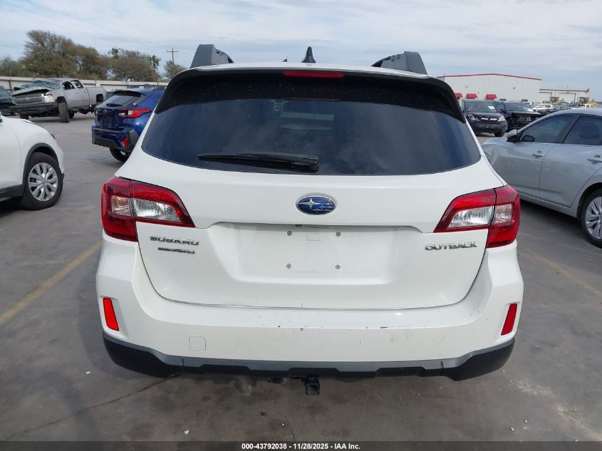 2016 Subaru Outback 2.5I Limited VIN: 4S4BSBNC3G3243467 Lot: 43792038
