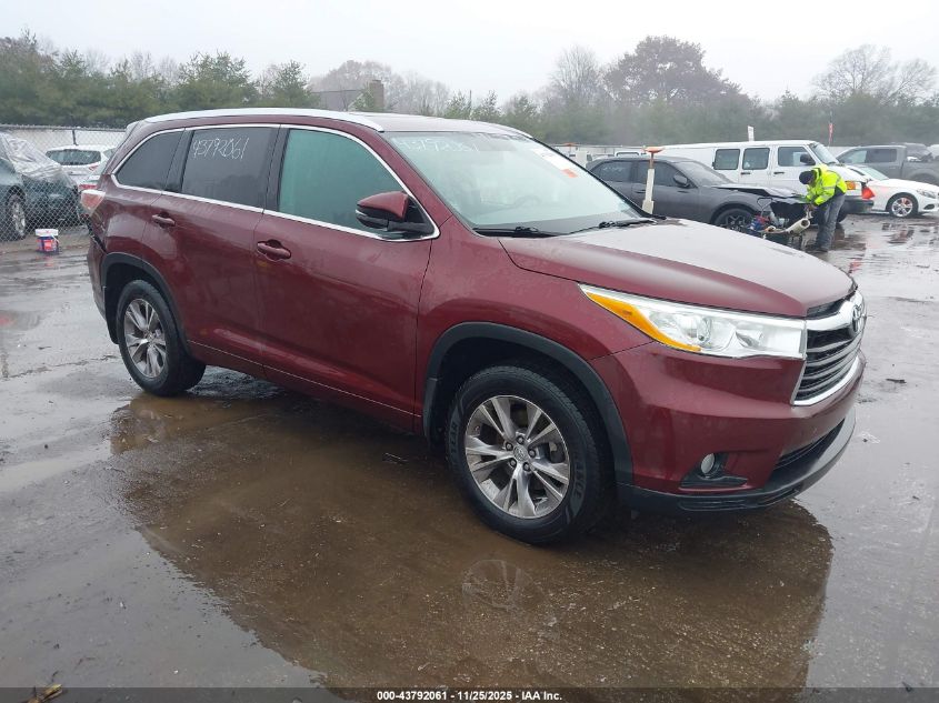 TOYOTA HIGHLANDER XLE V6