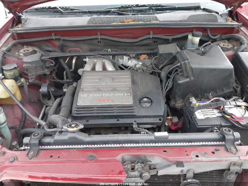 2001 Toyota Highlander V6 VIN: JTEGF21A010027230 Lot: 43792078