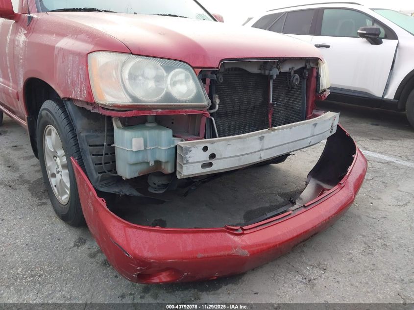 2001 Toyota Highlander V6 VIN: JTEGF21A010027230 Lot: 43792078