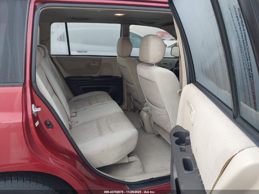 2001 Toyota Highlander V6 VIN: JTEGF21A010027230 Lot: 43792078