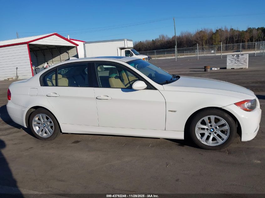 2006 BMW 325I VIN: WBAVB13576KX47165 Lot: 43792248