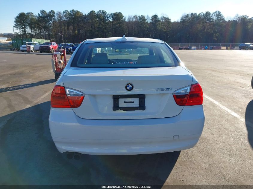 2006 BMW 325I VIN: WBAVB13576KX47165 Lot: 43792248