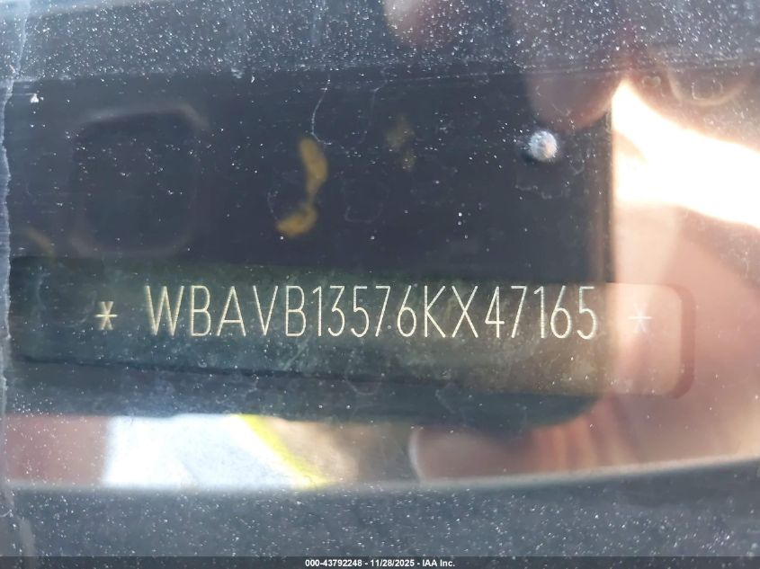 2006 BMW 325I VIN: WBAVB13576KX47165 Lot: 43792248