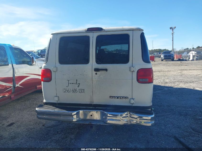 1998 Dodge Ram Wagon 3500 Value VIN: 2B5WB35Z8WK127429 Lot: 43792268