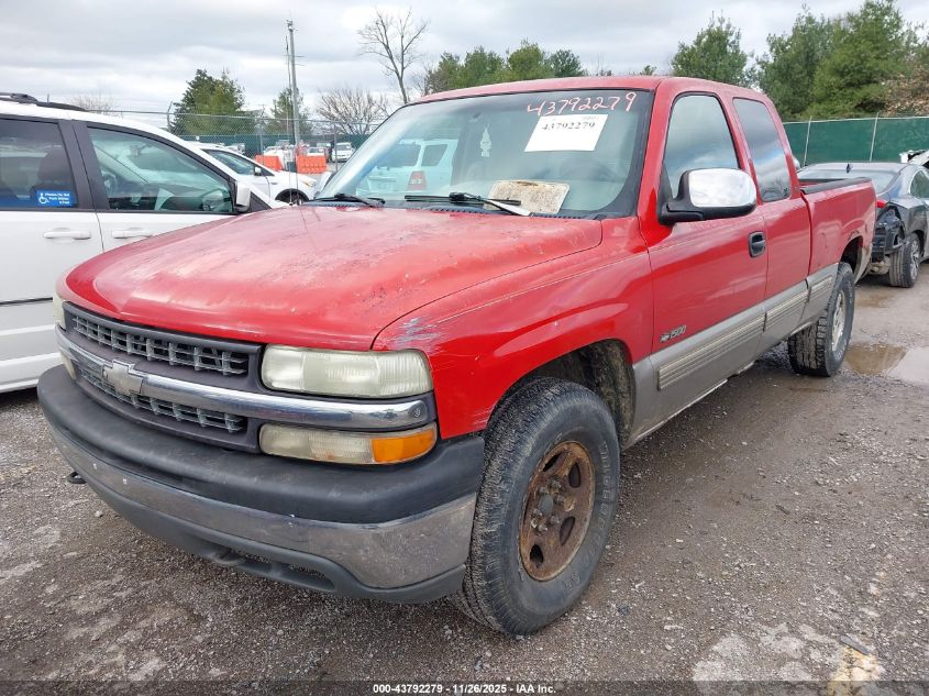 2000 Chevrolet Silverado 1500 Ls VIN: 2GCEK19T9Y1212706 Lot: 43792279