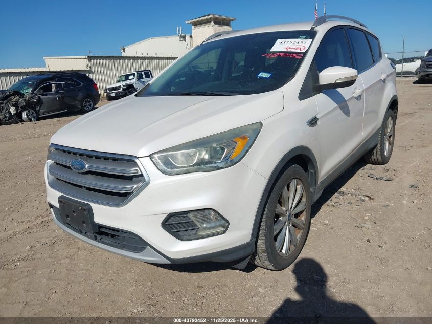 2017 Ford Escape Titanium VIN: 1FMCU0JD4HUB60000 Lot: 43792452