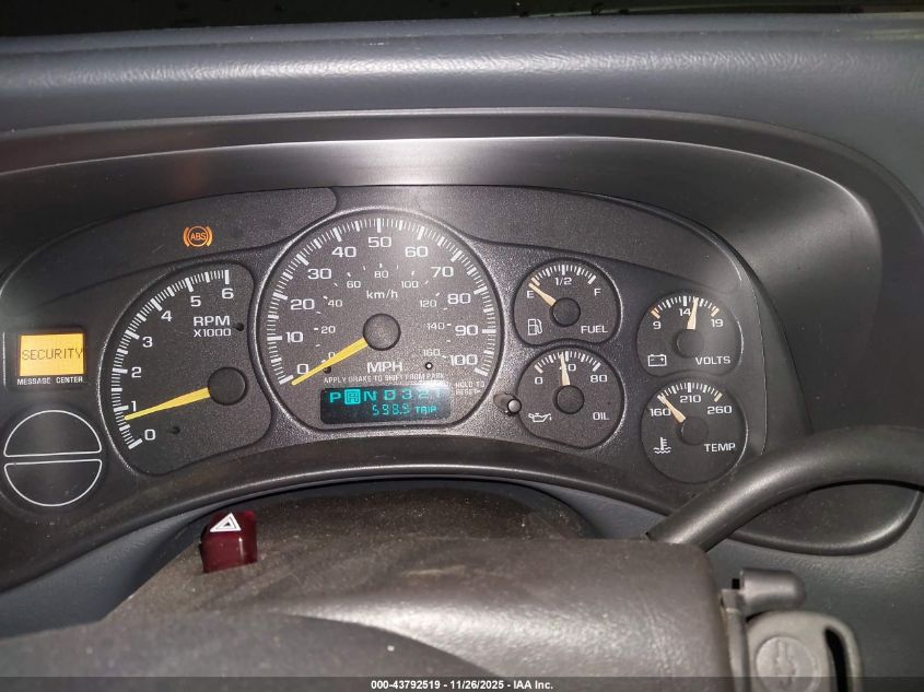 2000 Chevrolet Silverado 1500 Ls VIN: 1GCEK19T7YZ269820 Lot: 43792519