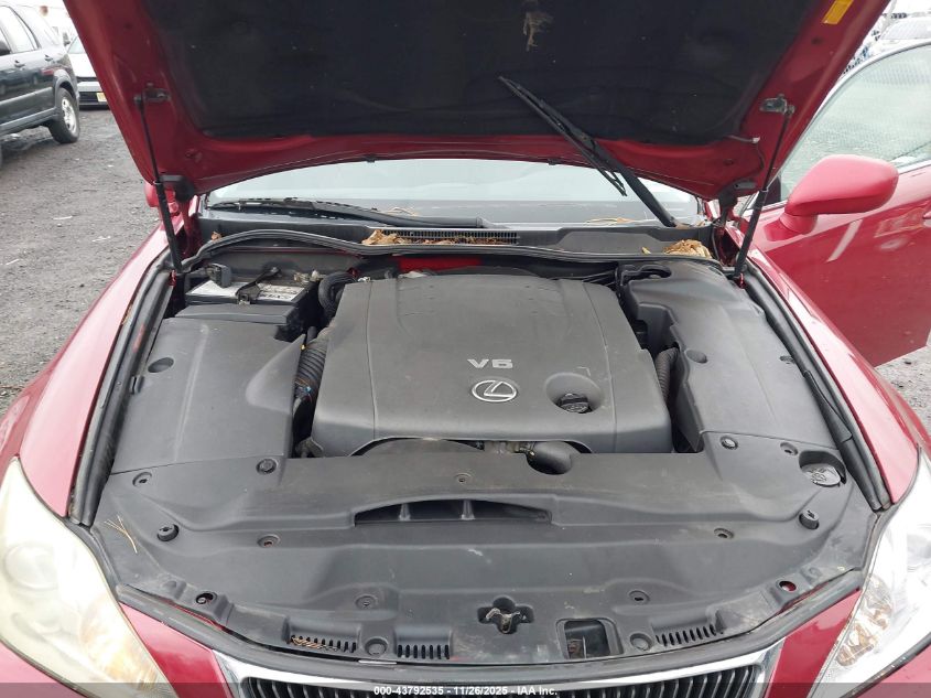 2007 Lexus Is 250 VIN: JTHCK262775008748 Lot: 43792535