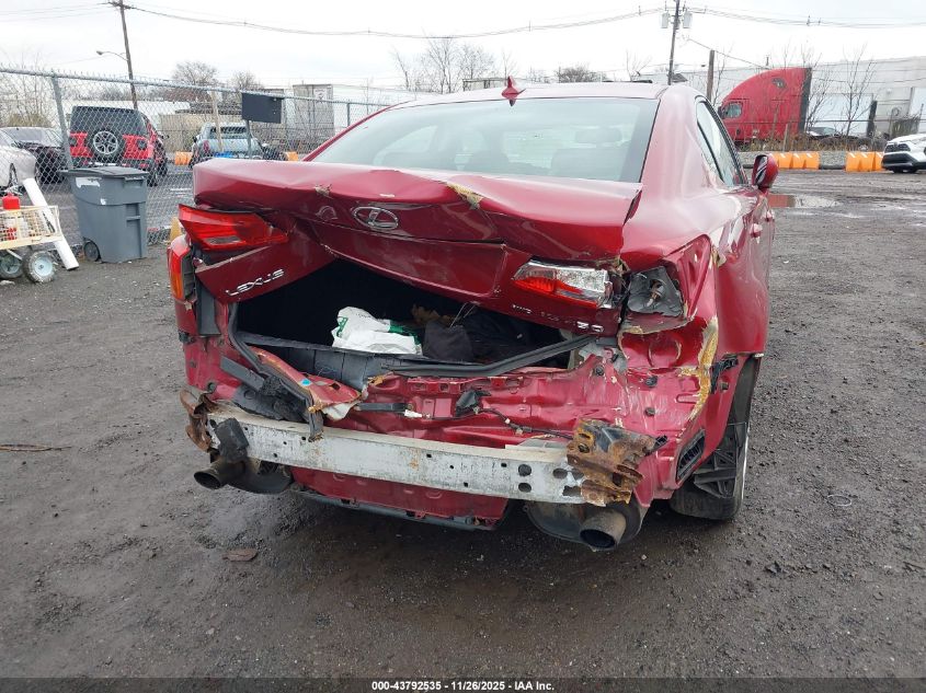 2007 Lexus Is 250 VIN: JTHCK262775008748 Lot: 43792535