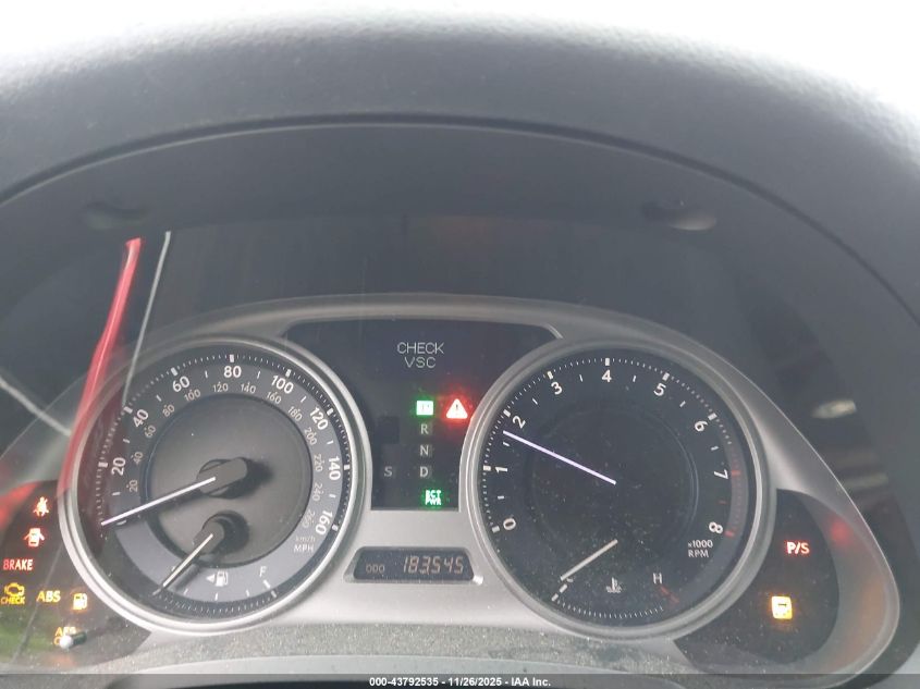 2007 Lexus Is 250 VIN: JTHCK262775008748 Lot: 43792535