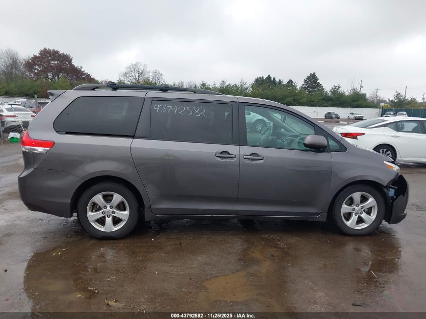 2014 Toyota Sienna Le V6 8 Passenger VIN: 5TDKK3DC6ES418253 Lot: 43792582