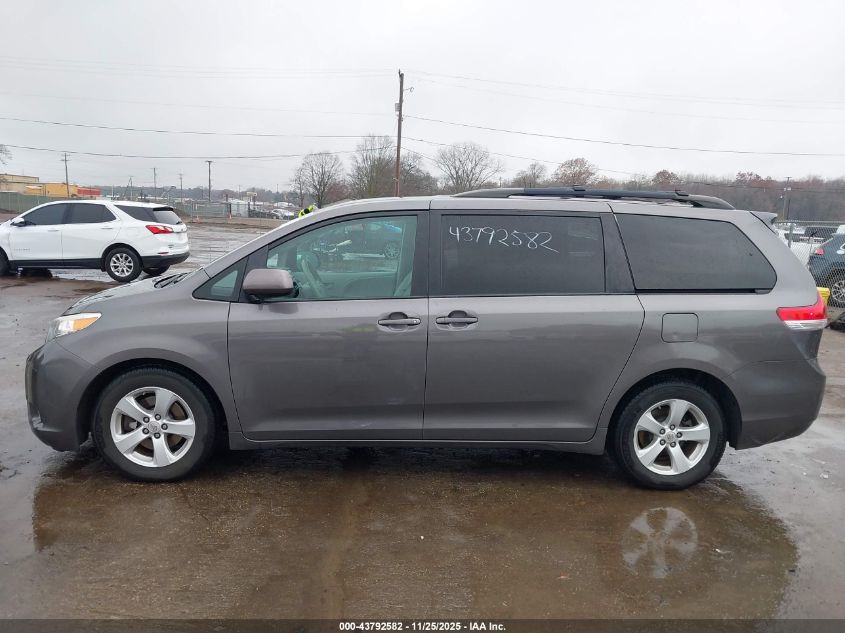 2014 Toyota Sienna Le V6 8 Passenger VIN: 5TDKK3DC6ES418253 Lot: 43792582
