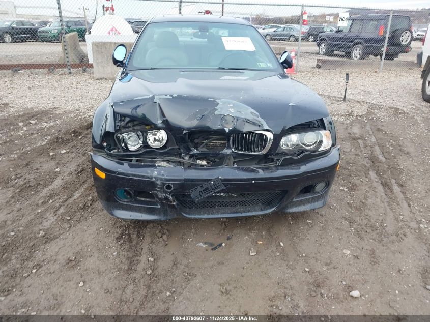 2003 BMW M3 VIN: WBSBL93413JR19662 Lot: 43792607