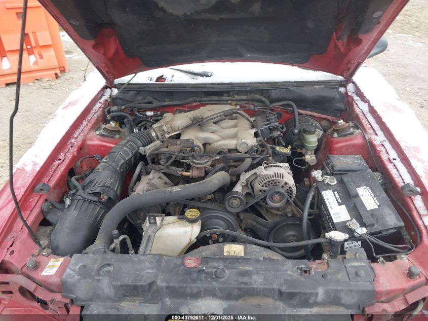 2000 Ford Mustang VIN: 1FAFP4440YF218593 Lot: 43792611