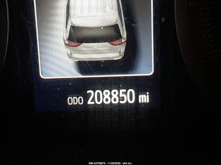 2015 Toyota Sienna Xle Premium 8 Passenger VIN: 5TDYK3DC8FS539197 Lot: 43792679