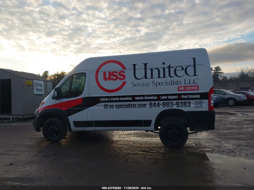 2023 Ram Promaster 1500 High Roof 136 Wb VIN: 3C6LRVBGXPE547912 Lot: 43792680