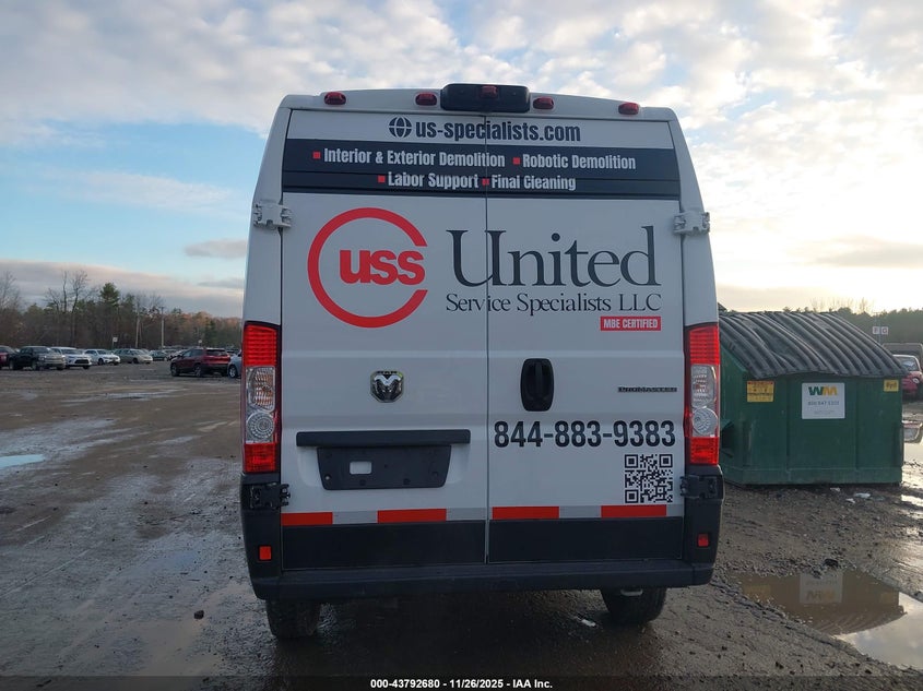 2023 Ram Promaster 1500 High Roof 136 Wb VIN: 3C6LRVBGXPE547912 Lot: 43792680