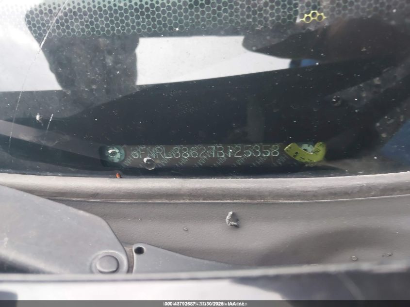 2007 Honda Odyssey Ex-L VIN: 5FNRL38627B125358 Lot: 43792687