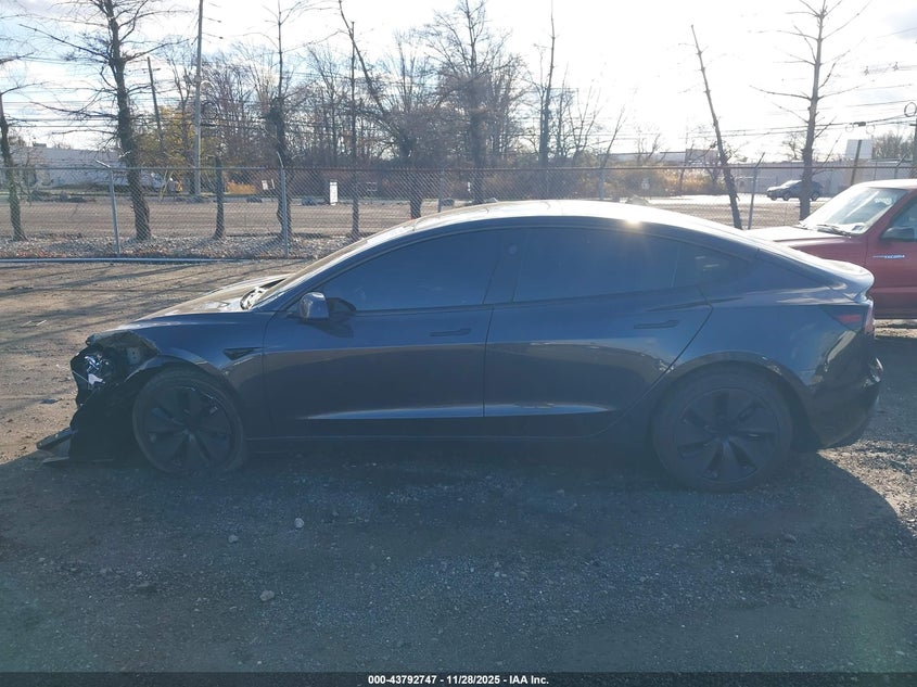 2025 Tesla Model 3 Long Range Rear-Wheel Drive/Standard Rear-Wheel Drive VIN: 5YJ3E1EA1SF072318 Lot: 43792747