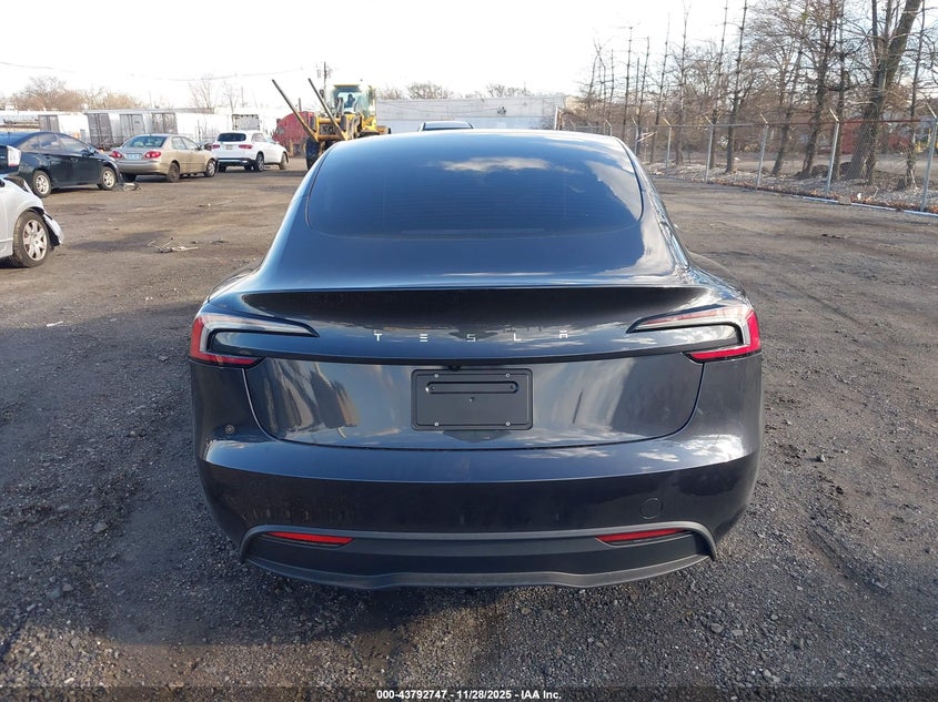 2025 Tesla Model 3 Long Range Rear-Wheel Drive/Standard Rear-Wheel Drive VIN: 5YJ3E1EA1SF072318 Lot: 43792747