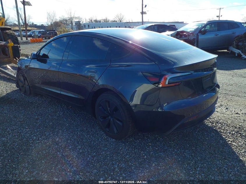Vin: 5yj3e1ea1sf072318, lot: 44288194, tesla model 3 long range rear-wheel drive/standard rear-wheel drive 20253
