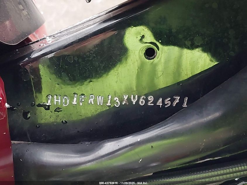 1999 Harley-Davidson Flhrci VIN: 1HD1FRW13XY624571 Lot: 43792816