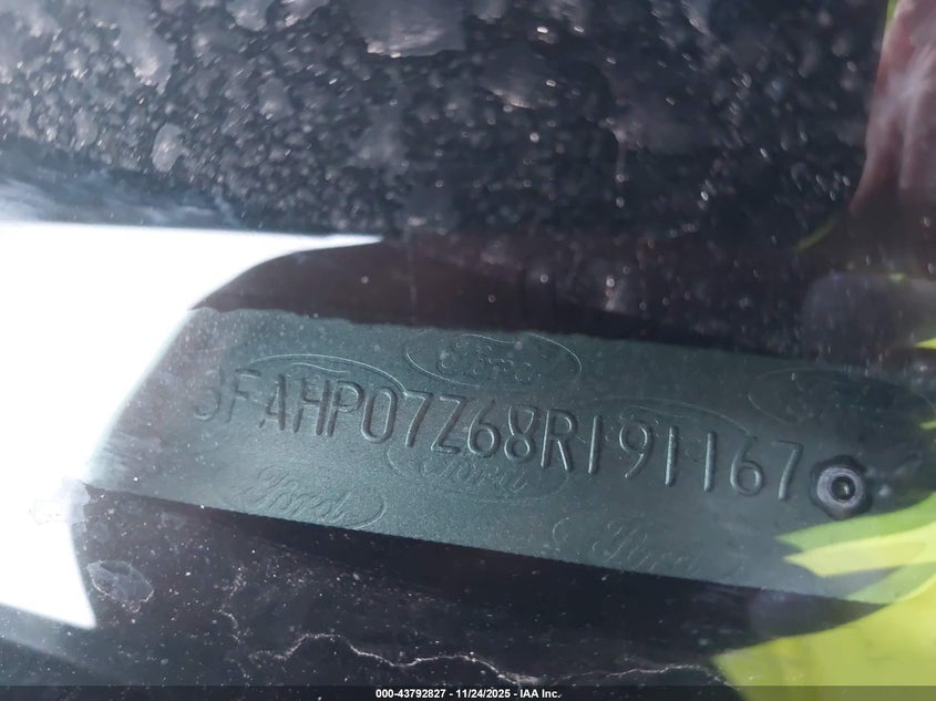 2008 Ford Fusion Se VIN: 3FAHP07Z68R191167 Lot: 43792827