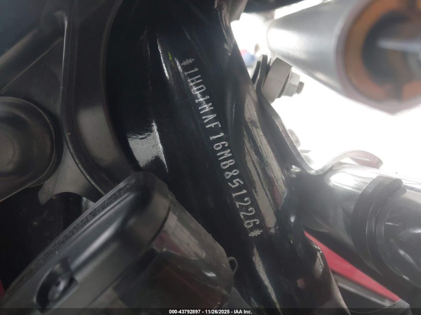 2021 Harley-Davidson Flhtcutg VIN: 1HD1MAF16MB851226 Lot: 43792897