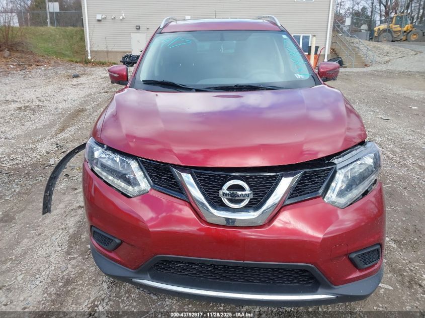 2016 Nissan Rogue Sv VIN: 5N1AT2MV2GC799992 Lot: 43792917