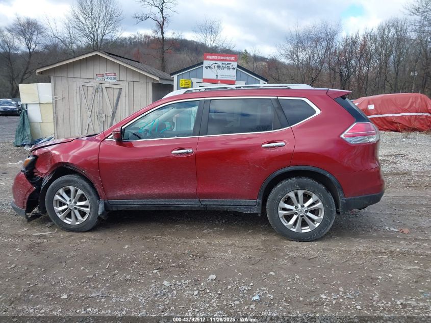 2016 Nissan Rogue Sv VIN: 5N1AT2MV2GC799992 Lot: 43792917