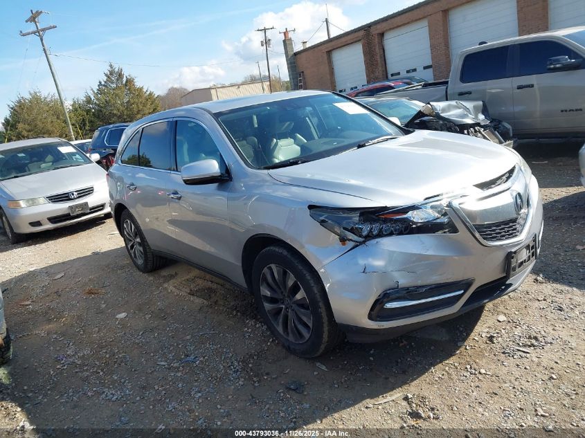 ACURA MDX TECHNOLOGY PKG W/ENTERTAINMENT PKG