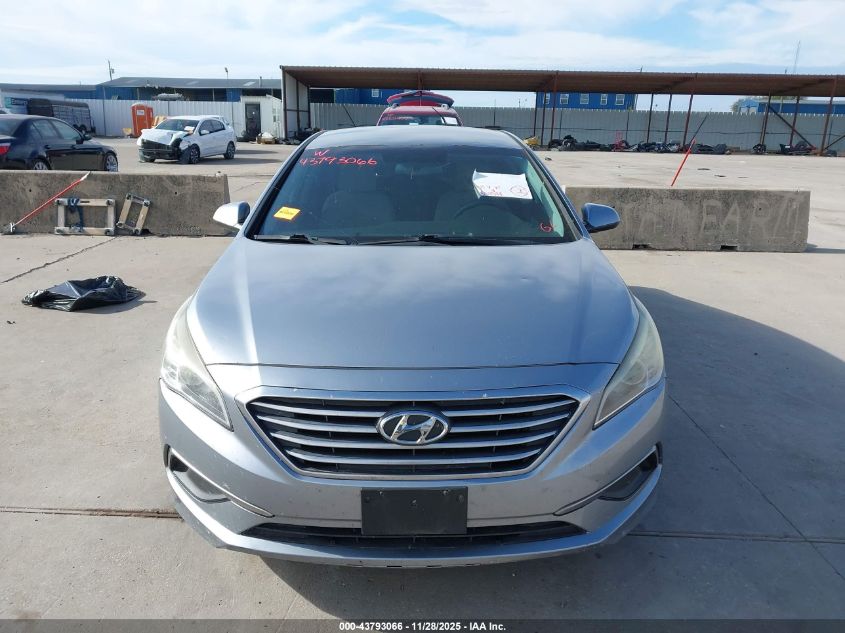 2016 Hyundai Sonata Se VIN: 5NPE24AF9GH326838 Lot: 43793066