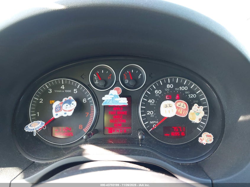 2007 Audi A3 2.0T VIN: WAUHF78P97A027839 Lot: 43793199