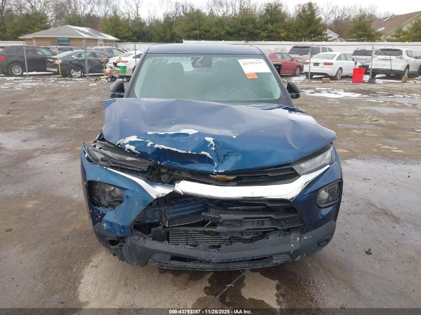 2021 Chevrolet Trailblazer Fwd Ls VIN: KL79MMS23MB018596 Lot: 43793357