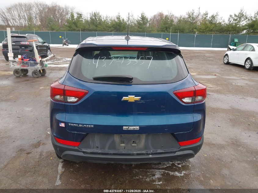 2021 Chevrolet Trailblazer Fwd Ls VIN: KL79MMS23MB018596 Lot: 43793357