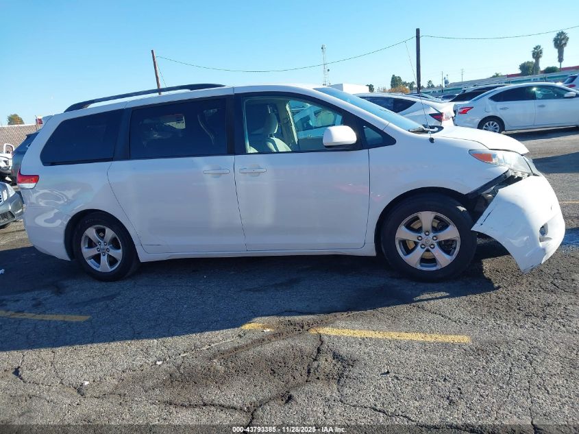 2014 Toyota Sienna Le V6 8 Passenger VIN: 5TDKK3DCXES492968 Lot: 43793385