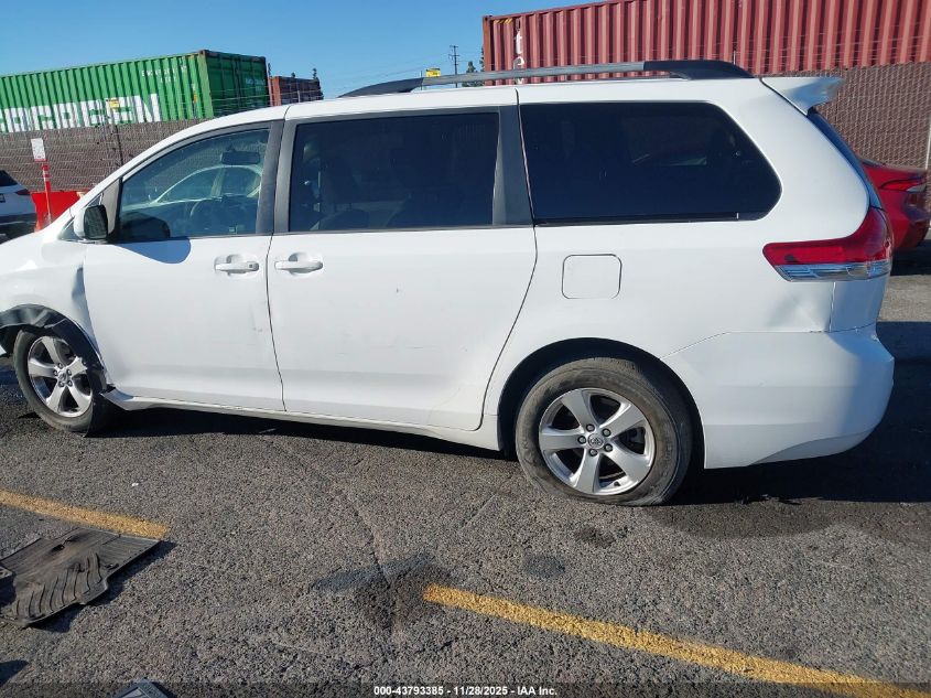 2014 Toyota Sienna Le V6 8 Passenger VIN: 5TDKK3DCXES492968 Lot: 43793385