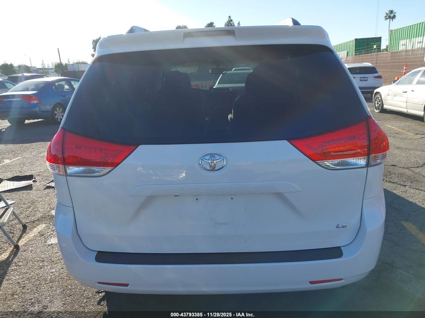 2014 Toyota Sienna Le V6 8 Passenger VIN: 5TDKK3DCXES492968 Lot: 43793385