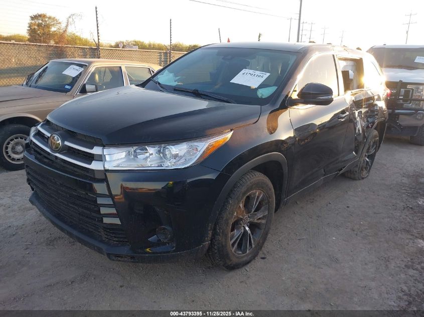 2019 Toyota Highlander Le VIN: 5TDZARFH1KS059953 Lot: 43793395