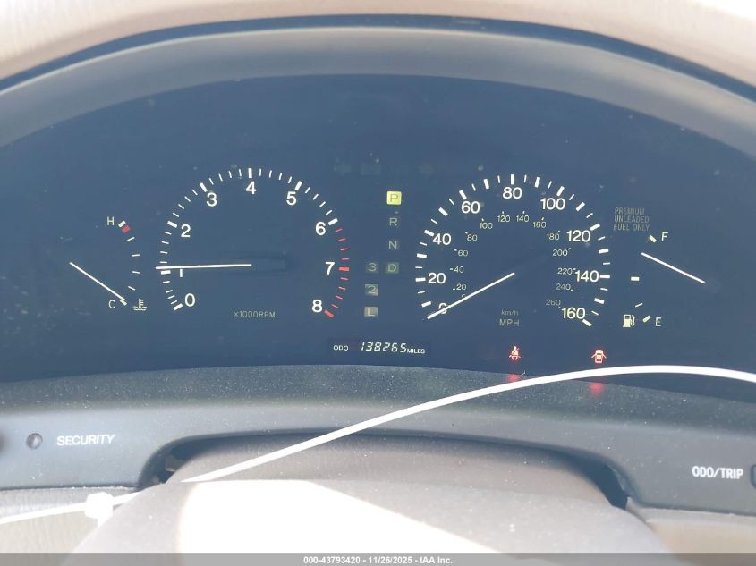 1997 Lexus Ls 400 VIN: JT8BH28F2V0092854 Lot: 43793420