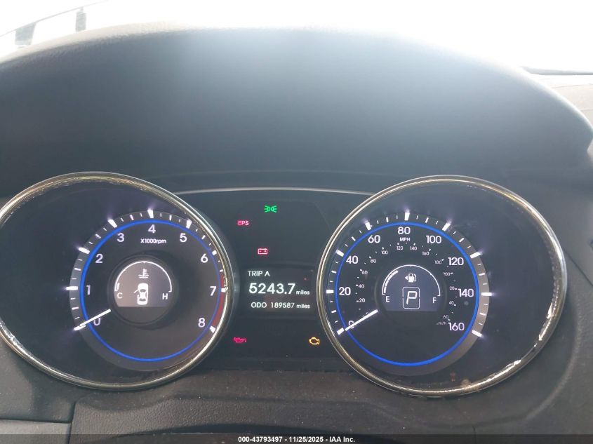 2013 Hyundai Sonata Gls VIN: 5NPEB4AC2DH650943 Lot: 43793497