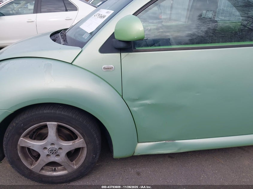 1999 Volkswagen New Beetle Gls VIN: 3VWCA21C3XM421312 Lot: 43793609