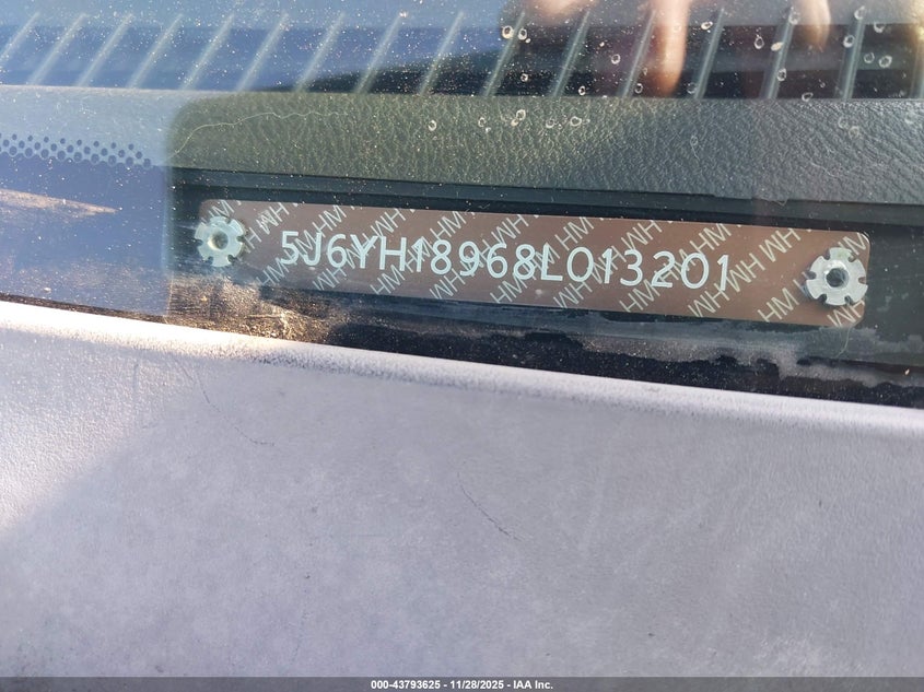 2008 Honda Element Sc VIN: 5J6YH18968L013201 Lot: 43793625