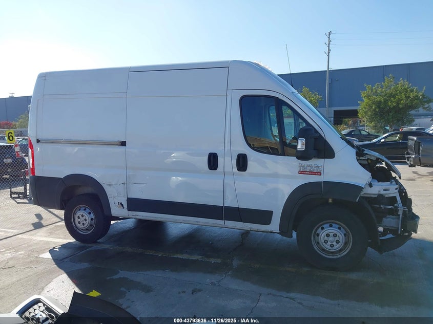2021 Ram Promaster 1500 High Roof 136 Wb VIN: 3C6LRVBGXME554127 Lot: 43793636