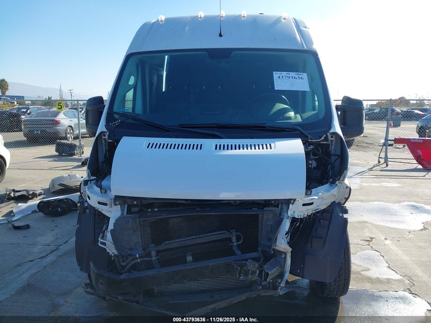 2021 Ram Promaster 1500 High Roof 136 Wb VIN: 3C6LRVBGXME554127 Lot: 43793636